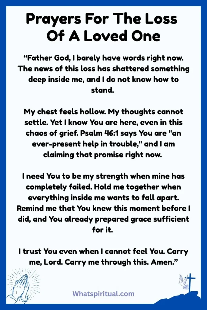 Best Prayers For The Loss Of A Loved One
