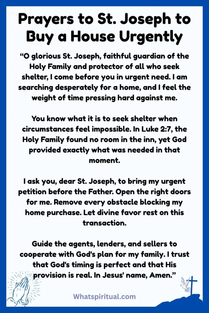 Best Prayers to St. Joseph to Buy a House Urgently
