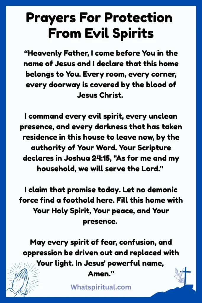 Helpful Prayers For Protection From Evil Spirits