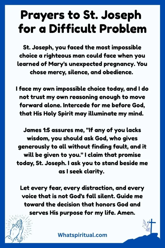 Powerful Prayers to St. Joseph for a Difficult Problem