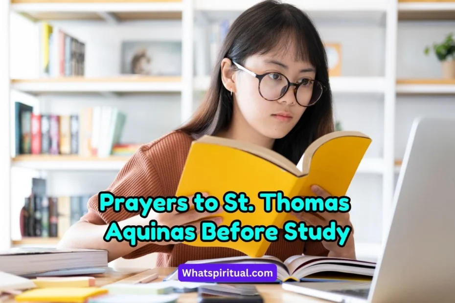 Powerful Prayers to St. Thomas Aquinas Before Study