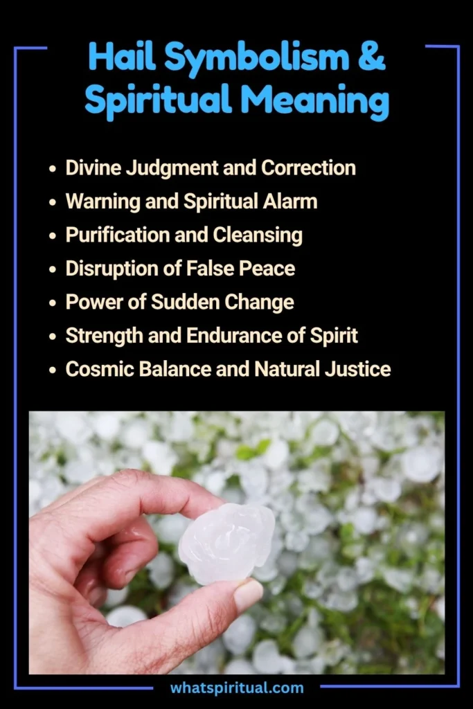 Hail Spiritual Meaning and Symbolism