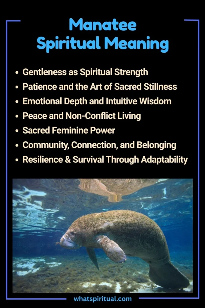 Manatee Spiritual Meaning and Symbolism