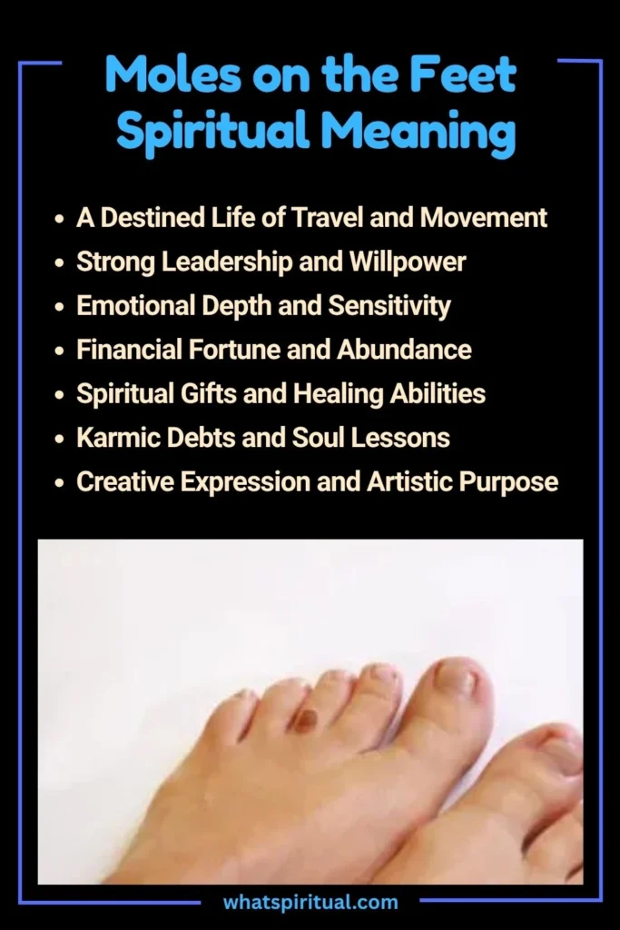 Moles on the Feet Spiritual Meaning and Symbolism