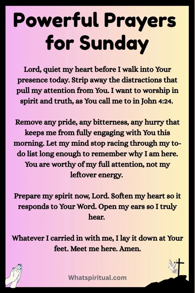 Powerful Prayers for Sunday